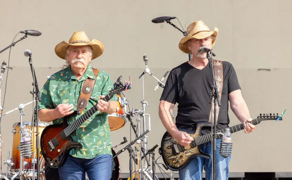 The Bellamy Brothers performing live on stage