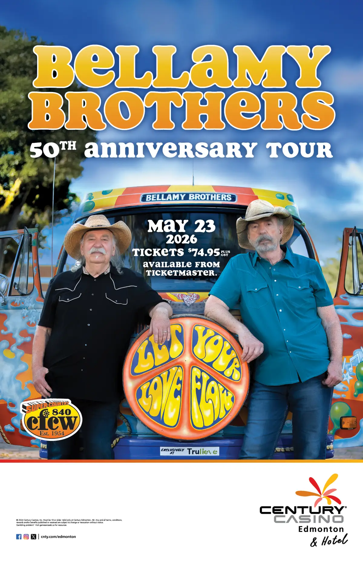 The Bellamy Brothers 2026 & 2027 concert poster
